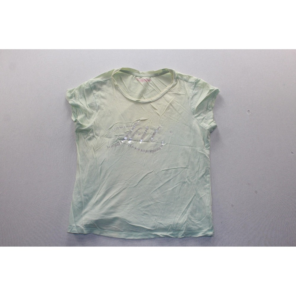 Victoria's Secret Shirt Womens Small Green Love Graphic Scoop Neck Tee